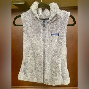 Patagonia Los Gatos fleece Vest. XS. light purple/ Lilac